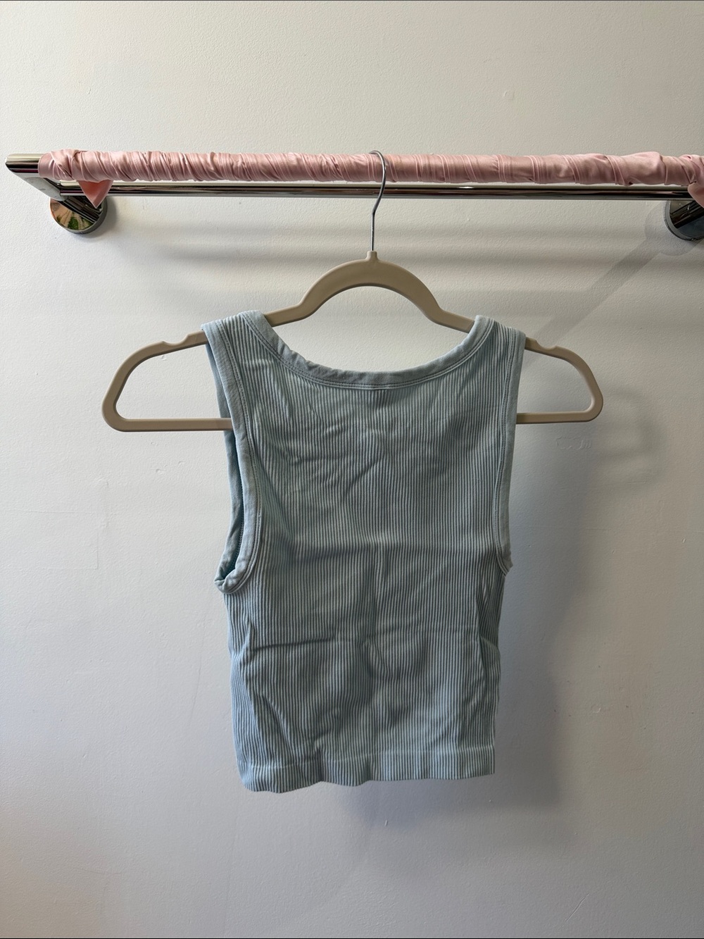 Sunday Best Light Blue Ribbed Tank - Picture 4 of 4